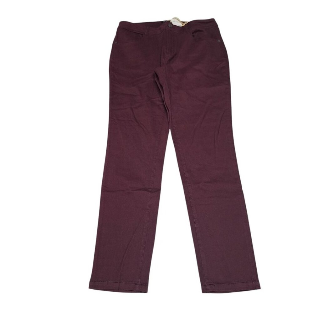 North River Pants Wine‎ Tasting Womens 10 Casual Red With Tag